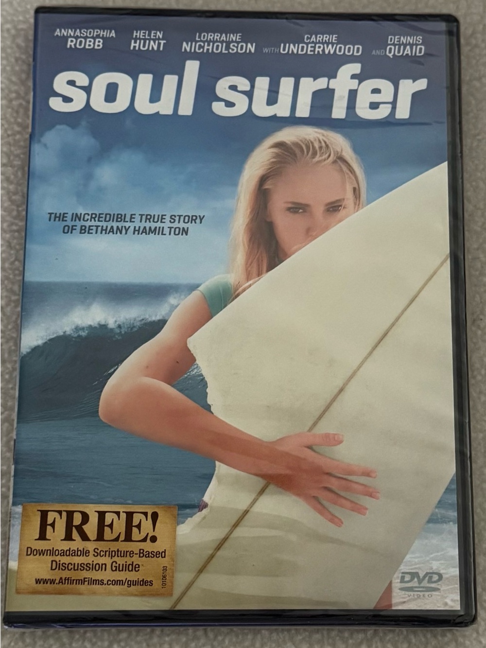 Soul Surfer DVD - The Incredible True Story of Bethany Hamilton Dennis Quaid NEW